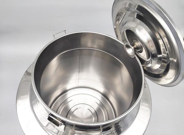 Large Capacity SS304 50 Litre Milk Can Corrosion Resistance SS Food Container