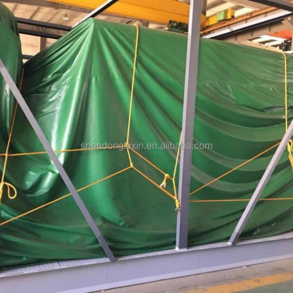 100% Waterproof PVC Tarpaulin Plaid Style Flame Retardant Other Fabric for Fish Pond