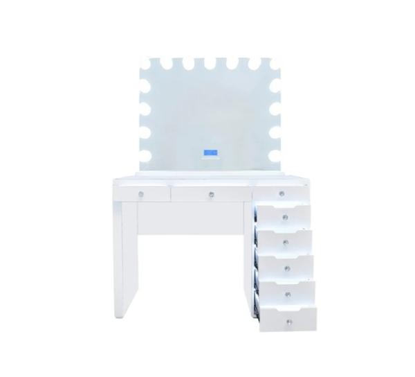 Dressing Table Mirror Makeup Artist Table Modern Bedroom Storage Makeup Vanity Table