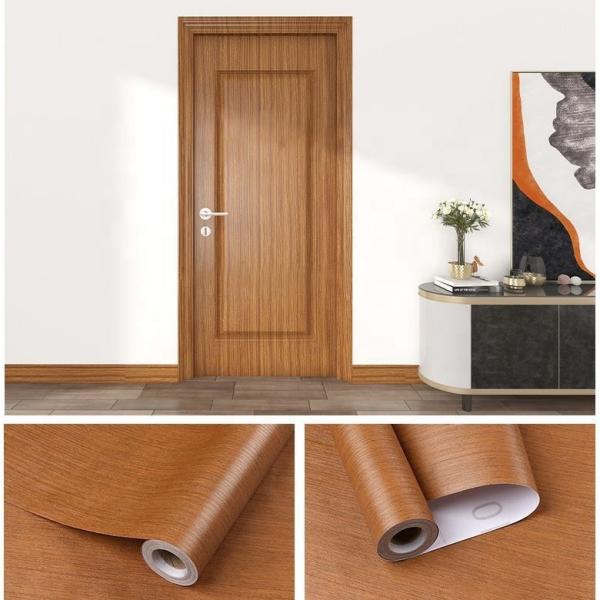 Removable Self Adhesive Wood Wallpaper for Furniture Door Waterproof Wood Grain Wallpapers Wood Film