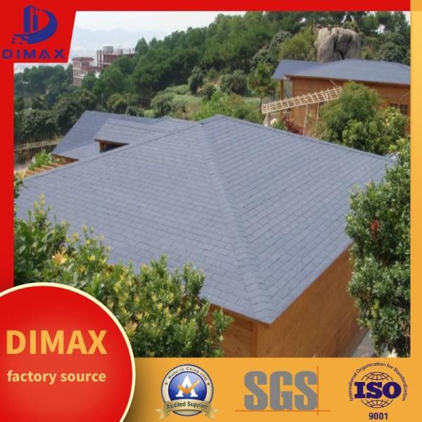 Color Stone Coated Fiberglass Asphalt Shingles Waterproof Fire-resistant Shingles ODM