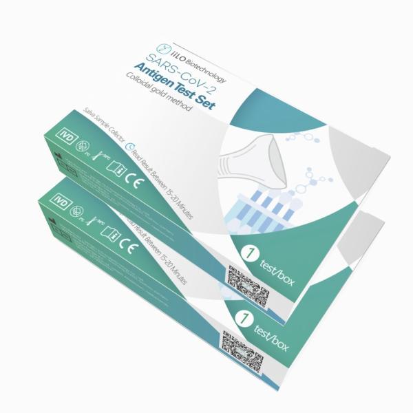Class III Plastic SARS-CoV-2 Antigen Self Test Set Saliva Sample Collector 1 test/box