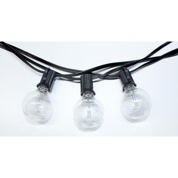 Color Changing Outdoor String Lights RGB LED String Lights G40 Globe Bulbs Dimmable Waterproof String Lights Remote Control