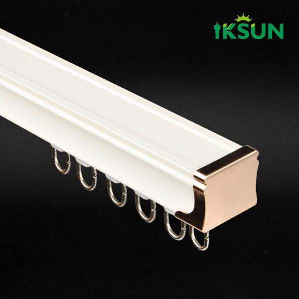  Contemporary Hanging Curtain Rail Easy Assembled Curtain Track Ceiling With Nano Silent Strip