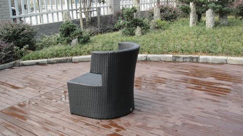 All Weather UV Proof Outdoor Rattan Sofa For Cafe / Beach / Park