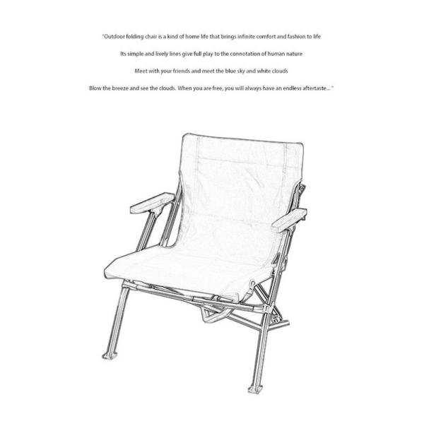 Portable Fur Seal Folding Beach Lounge Chair Low Back Aluminum Teak Armrest 58x65x69CM