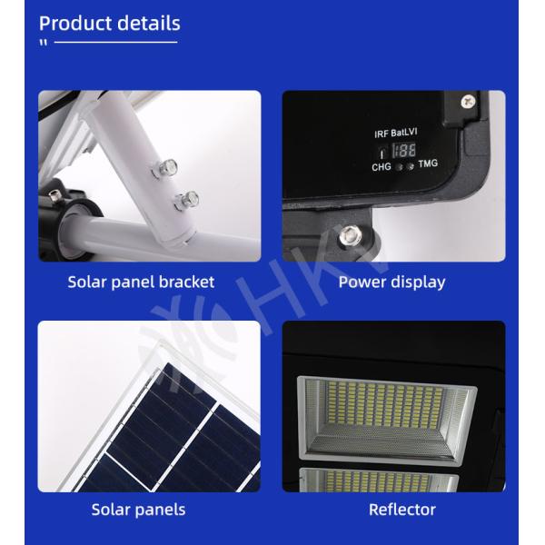 Solar Street Light Outdoor Courtyard Led Lamp Remote Control Waterproof Garden Light