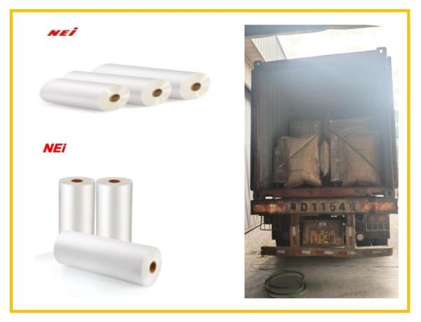 Gloss Bopp Thermal Lamination Film 20 Micron Thickness Total 12 Microns 8 Micron Base