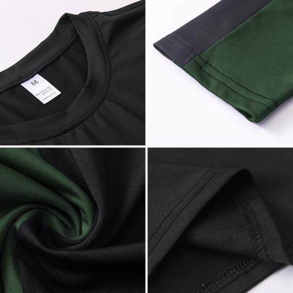 Sportswear черной устойчивой фуфайки разминки людей на открытом воздухе высокий эластичный быстрый сухой