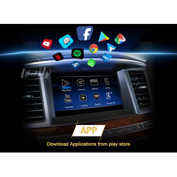 Аудио интерфейс с CarPlay, автомобиль автомобиля андроида 4GB PX6 Nissan Pathfinder андроида, NetFlix для Armada