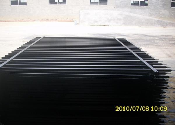 Outdoor Tubular Metal Fence , Ornamental Gates And Railings For Balcony Stair Railing