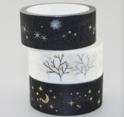 Custom Print Cute Deco Paper Beautiful Color Masking Washi Tape For Gift Wrapping