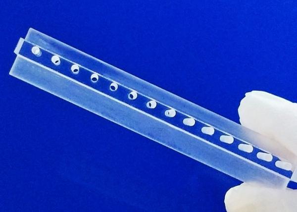 Tolerância personalizada da elevada precisão ±0.02mm da barra de quartzo da curvatura para a máquina da máscara protetora da impressora 3D e