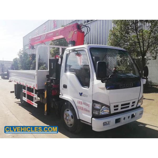 ISUZU N Series telescopic boom truck crane 169kw 130hp 3 ton