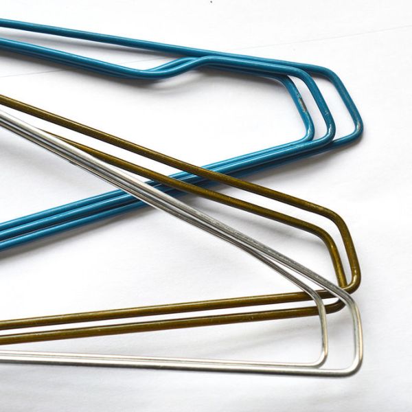 20.5cm Height Steel Coat Hangers Galvanized Wire Strong Construction Ideal for Garment Hanging Solutions