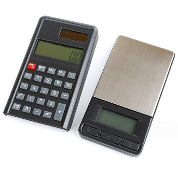 Balanza de peso electrónica para joyería, escala de gramos, 500g/0.1g, mini balanza digital de bolsillo con calculadora y bandeja, tamaño 5*76.2mm