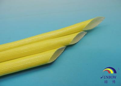 F Class 155℃  AC Motors Braided Fiberglass Sleeve 155℃ High Temperature With Acrylic Resin Cover