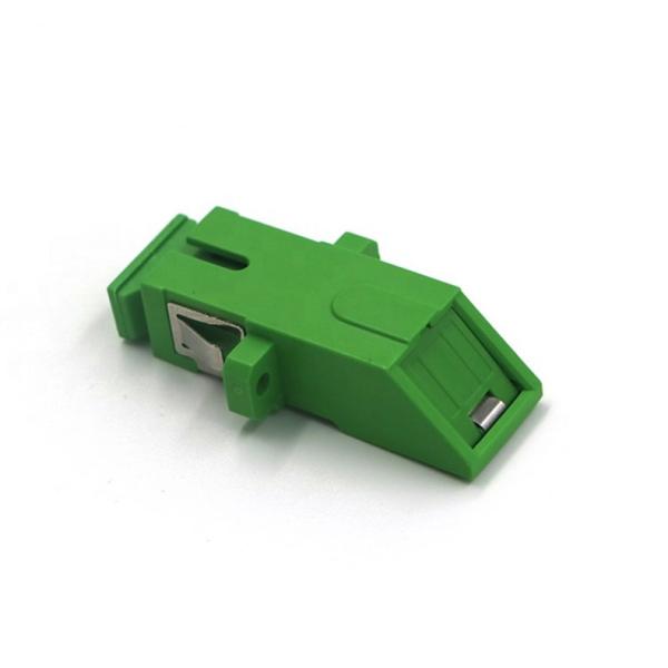 Reduced Flanged SM Fiber Optical Adapter Singlemode Simplex SC Fiber Coupler with Build-in Shutter