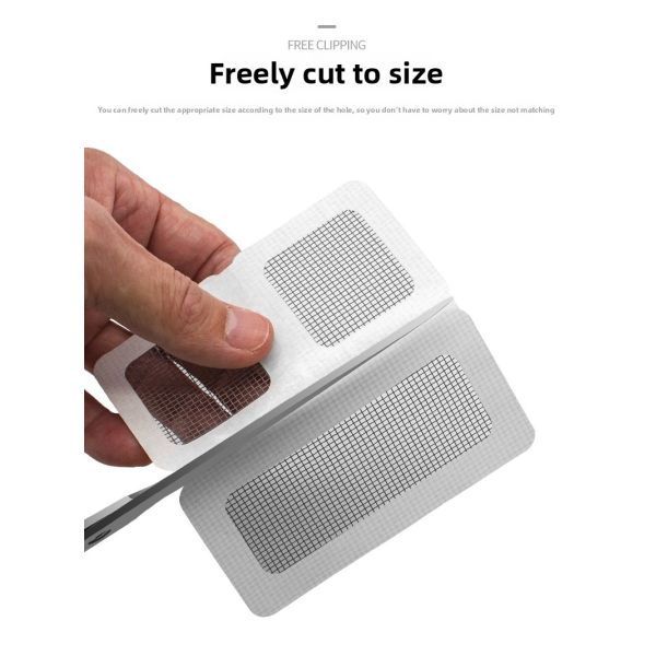 Self-Adhesive Screen Repair Patch Cuttable Long Strip Mosquito Net Repair Tape Plastic Bags