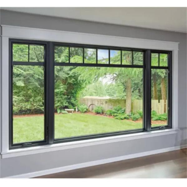 Modern Style SKATE Résistant à l'eau alliage noir en aluminium double vitrage vitrage