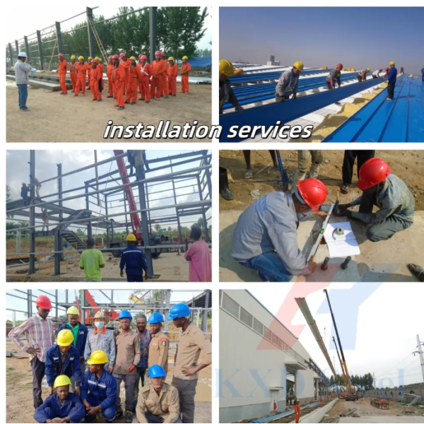 Demountable Galvanized Light Steel Structure Building with Customizable Design for Industrial Use