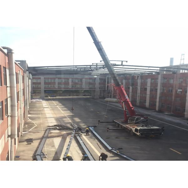 Construção clara adicional da armação de aço, tamanho de moldação do telhado do aço estrutural opcional