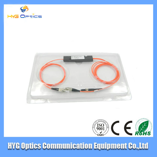 Fiber Optic Ftth 1x2 Multimode PLC Splitter With Connector