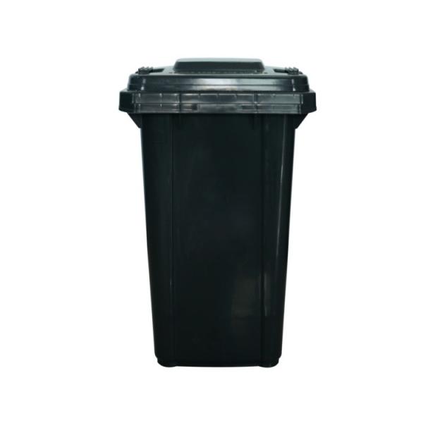 Green Commercial Rolling Trash Can 100Ltr Recycle Garbage Containers With Lid