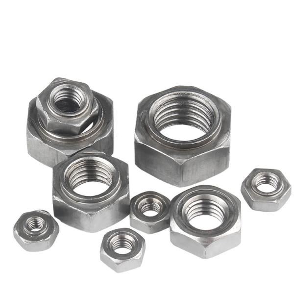 1/4 Inch Carbon Steel Hex Nut Grade 8.8 / Grade 4.8 Hexagon Weld Nut
