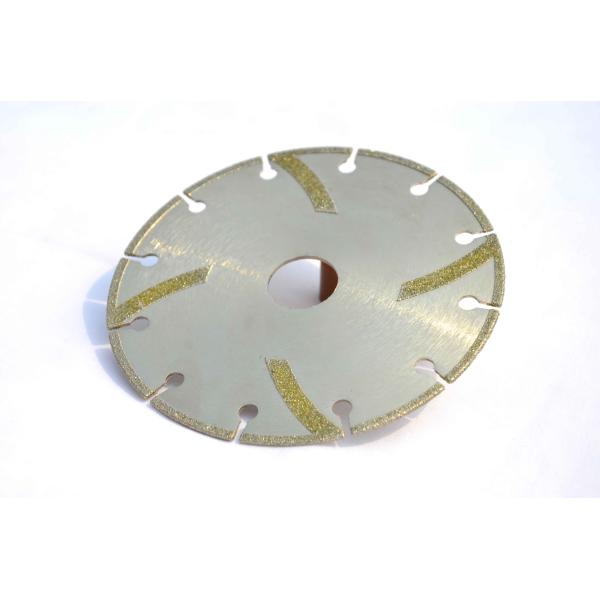 Diamond Plated Grinding Wheels , Electroplated Diamond Disc For Stone