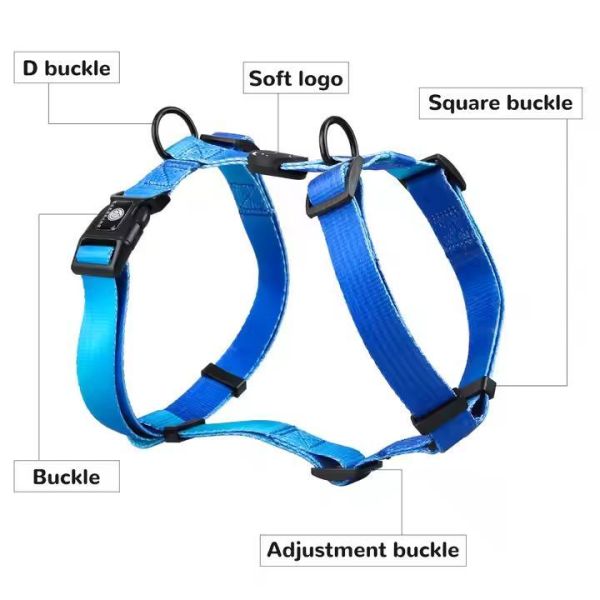 Adjustable Anti Pull Dog Harness Customized Logo Dog Running Harness