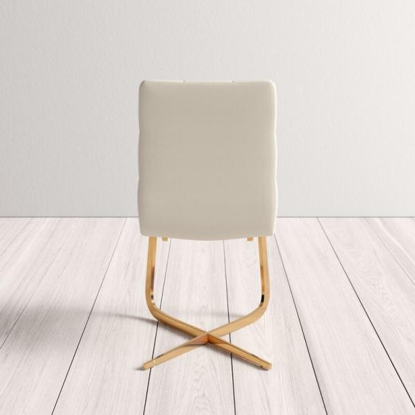 910mm Gold Metal Frame Modern Leisure Leather Chair for Living Room