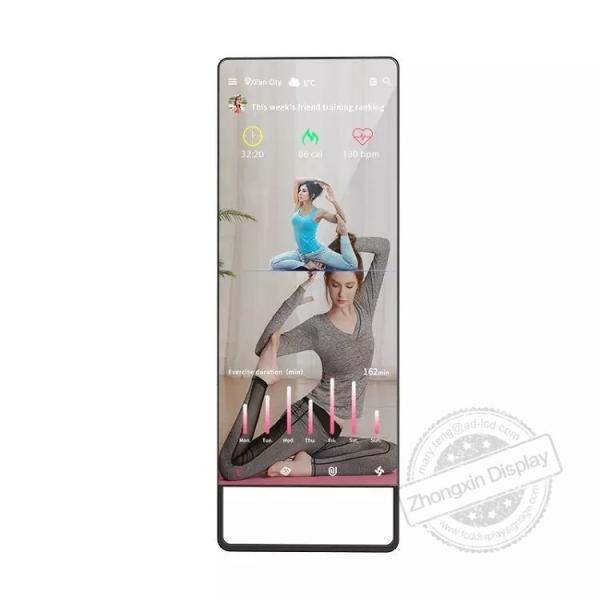 43inch Capacitive Touchscreen Magic Fitness Mirror With Virtual Trainer And Personalized Workouts