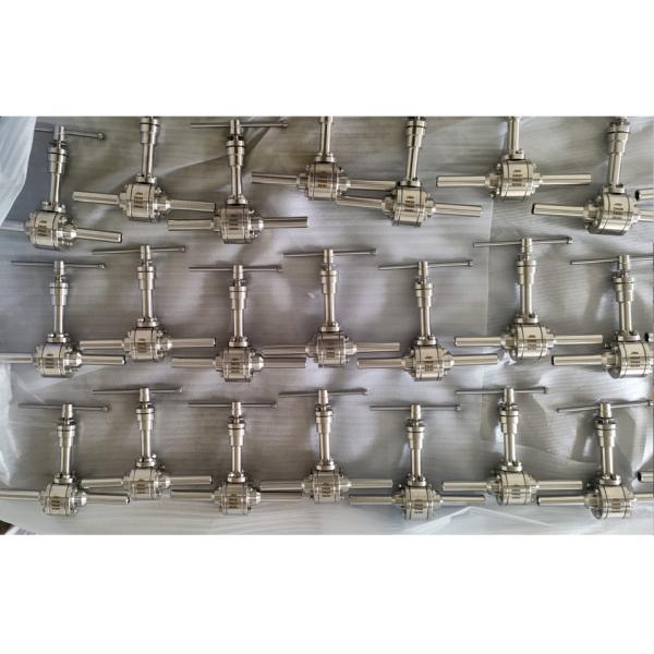Screwed End Connection Cryogenic Ball Valve PCTFE Seat Material for Low Temperatures