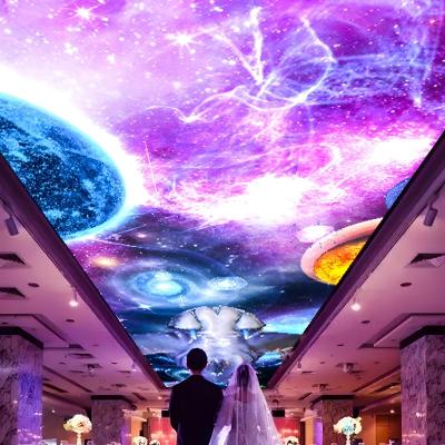 Mapeamento de projeção de vídeo imersivo para café supermercado shopping mall restaurante e museu de arte
