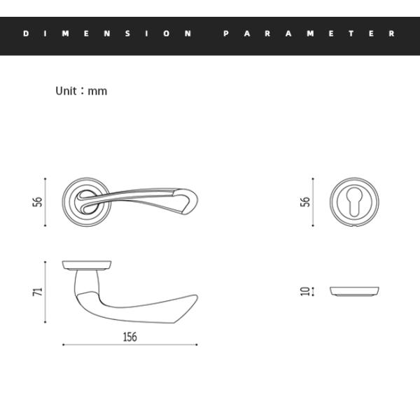 Bedroom Brass Door Handles