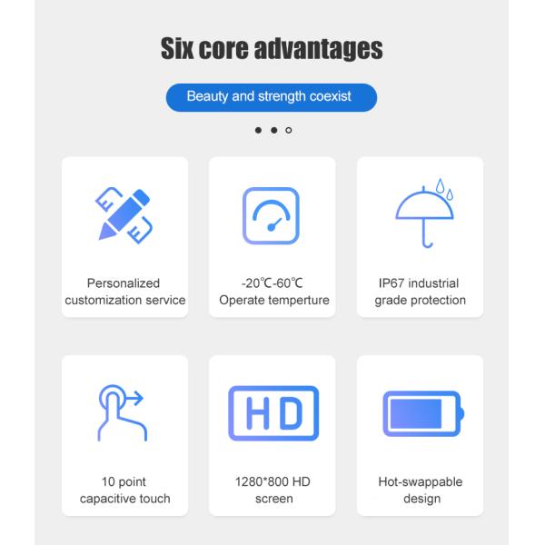 Rugged Tablet 8inch 4gb 64gb/128 IP67 Certified Waterproof GPS Win LCD Touch Tablet PC