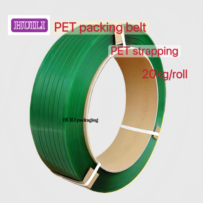 Automatic PP PET strapping betl green PET plastic steel strapping for pneumatic strapping tools