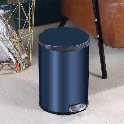Wholesale Stainless Steel Foot Pedal Trash Can Stay Open Treadle Step-On Garbage Bin Dustbin Soft Close
