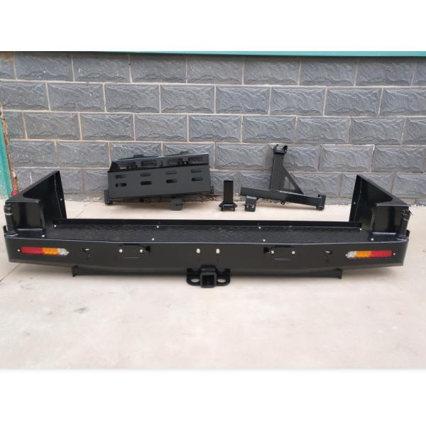 steel 4x4 bumper Rear offroad bull bar for LC100（with 1 spare tyre+1 fuel tank bracket）