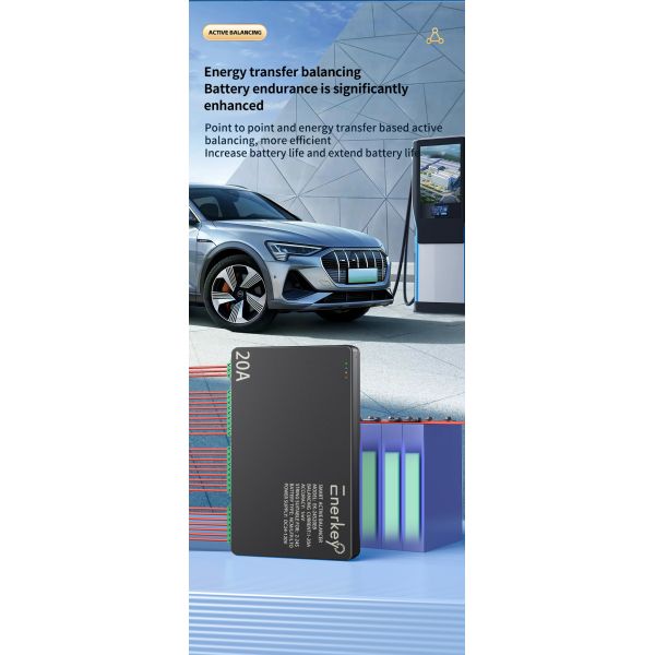 Enerkey 20A Smart Balancer 4S 8S 12S 16S 20S 24S 40A 60A with CAN and Bluetooth Active balancer for Electric Vehicle