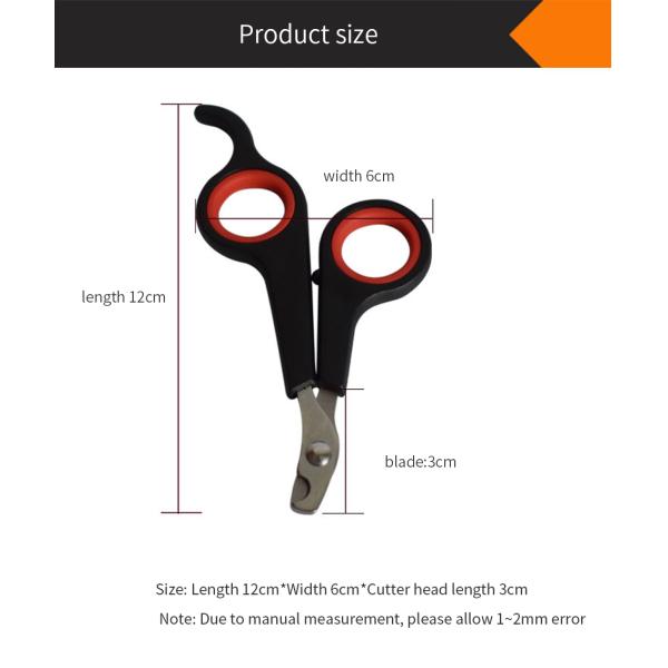 Chiens de compagnie Cats Coupe-ongles en acier inoxydable Coupe-ongles de toilettage Ciseaux Chiens de chiens chats