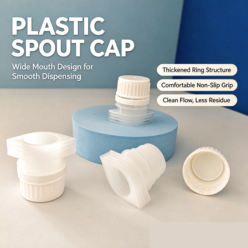 22mm Premium Plastic Spout Caps For Stand Up Pouches, Liquid Packaging Bags & Flexible Packaging