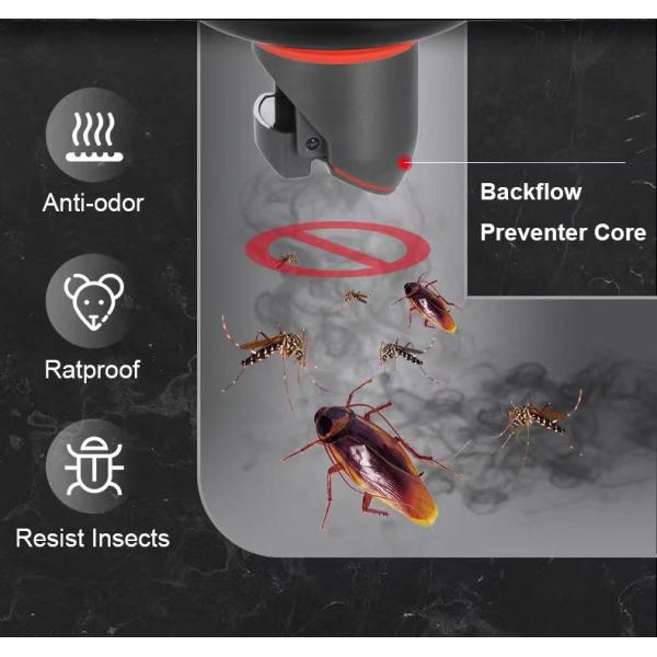 Modern 4 Inch Square Shower Drain , Stainless Steel Floor Drain Odor Proof