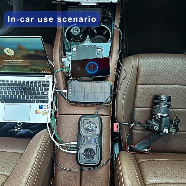 200W Pure Sine Wave Car Power Inverter | 12V DC to 220V AC Converter with Socket and USB Port