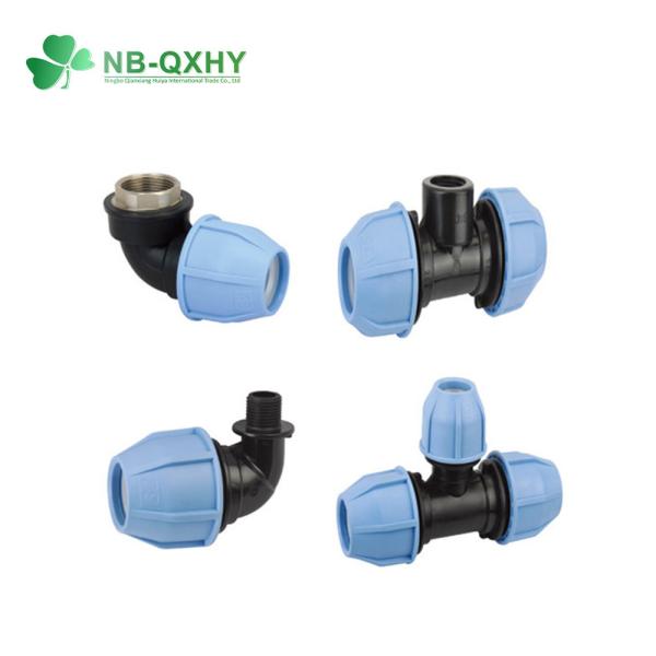 100% Material PP Irrigation Fittings with Round Cap Pn16 Wall Thickness and Material