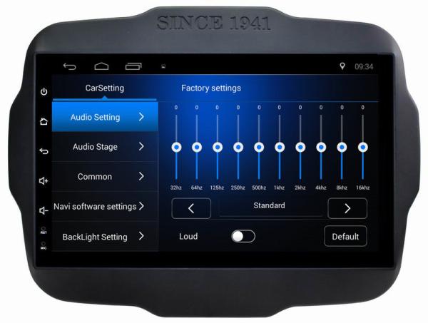 Ouchuangbo car audio media kit android 8.1 for Jeep Renegade 2016 support USB SWC wifi gps navi dual zone