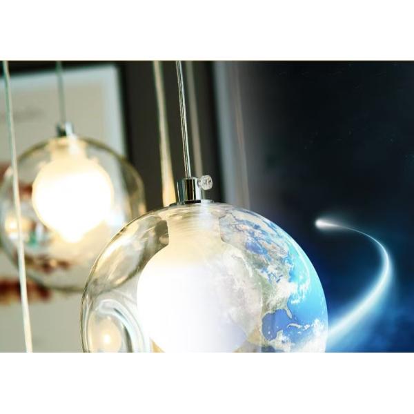 Stair Long Glass Ball Hanging Lamp LED Ceiling Light Creative Home Lighting Modern Chandelier