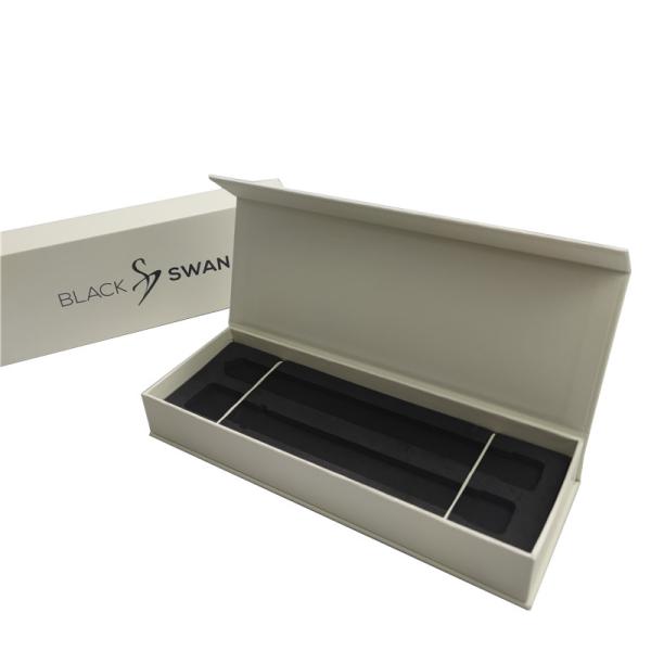 Простая элегантная настройка логотипа черный часы ремень коробка упаковка бумажная коробка