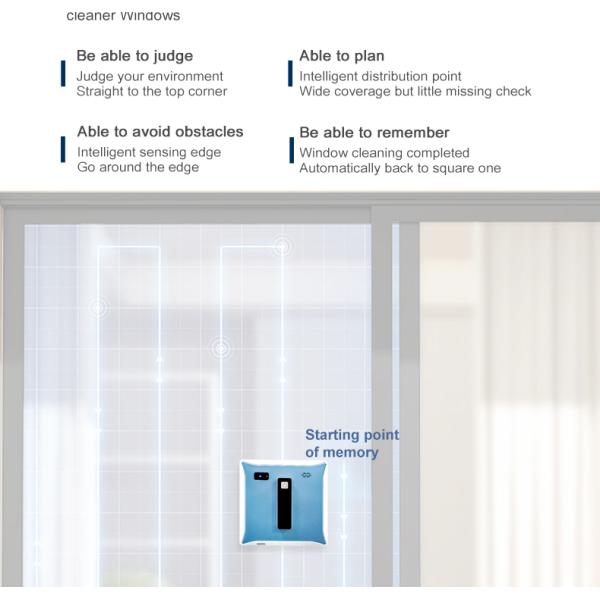 Highly Electric Remote Control Window Glass Cleaner Robot with Dual Water Spray Function